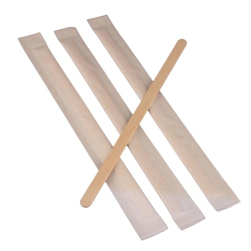 HOLIDYOYO 14cm Long Log Coffee Stirring Stick Disposable Mix Stick for Juice Beverage Plugs