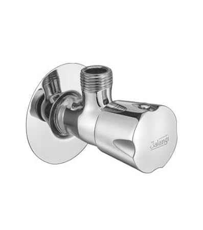 JAL Jalangi Angle Stop Cock Without Flange 15mm Faucet | Bathroom Taps | Durable & Reliable Premium Material | Stainless Steel Faucet with Chrome Finish | Anti Rust 2548J