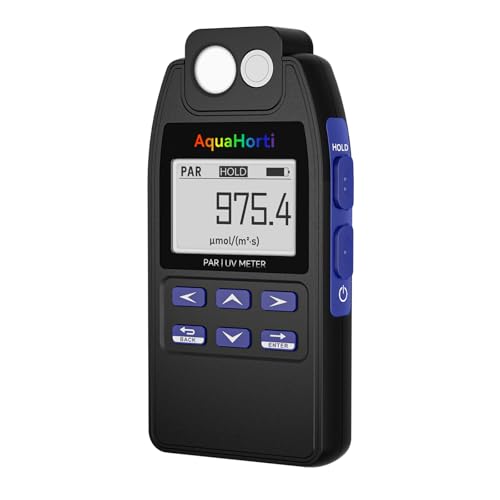 Full Spectrum PAR Meter,Test PPFD,UVA w/m&sup2;,Show The Seperate PAR of Blue and IR. PAR | UVA Logging