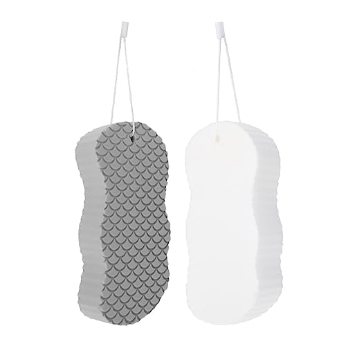 Alasum 子供用スポンジ 柔らかいシャワー用スクラバー 赤ちゃんの肌に優しい 除去バススポンジ 入浴やお風呂のおもちゃに 2個セット