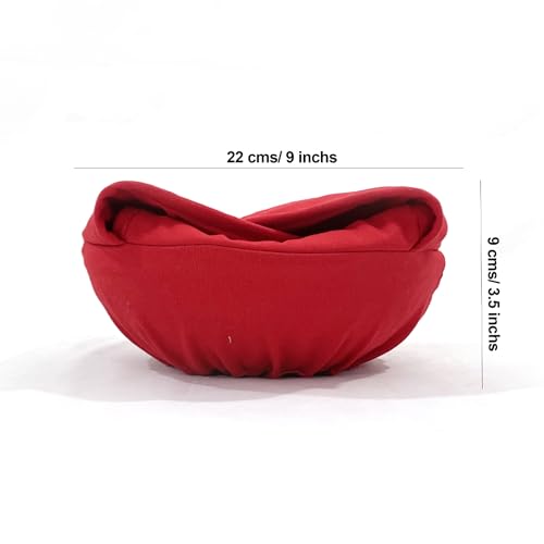 Swayam 100% Cotton Cloth Roti Cassrole | Hot Chapati Box | Bread Basket Washable with Chain | Roti Rumal