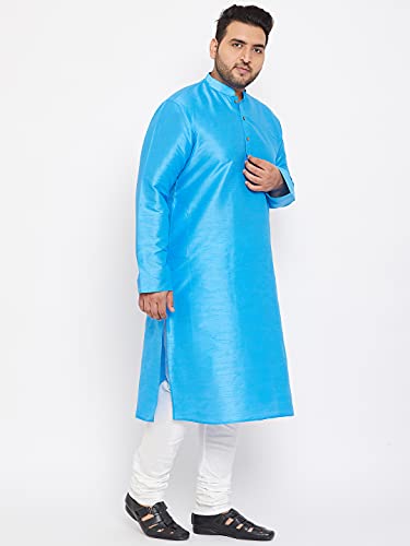 Image of VASTRAMAY Plus Size Men's Silk Blend Kurta Set-New