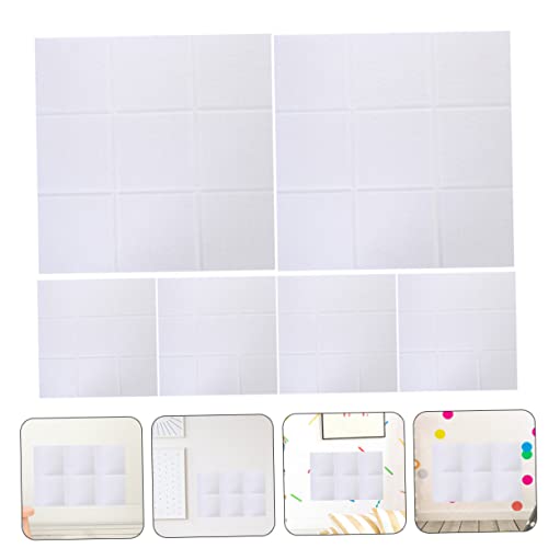 Paneles acústicos Yardwe 9 bloques para absorber sonido, 6 piezas, aislamiento acústico de alta densidad para pared, autoadhesivos, cancelación de ruido para hogar y oficina miniatura 6