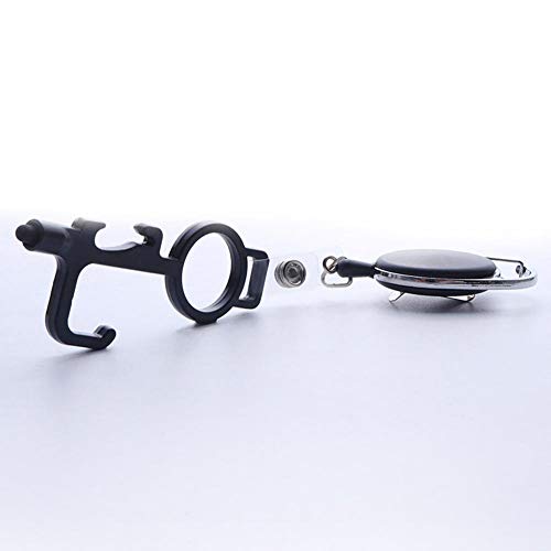 Sans Contact D'ouverture De Porte Outil Antibactériennes Sanitaire Porte-clés à écran Tactile En Silicone Souple Tête Keychain Pour L'extérieur Poignées De Porte Publique Décapsuleur écran Tactile C Cover