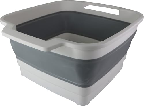 C.A.O. - Bassine rétractable 9 litres en Polypropylène/TPR - Longueur 32,5 cm - Largeur 38,5 cm - Hauteur 18 cm (dépliée) - 7 cm (pliée)