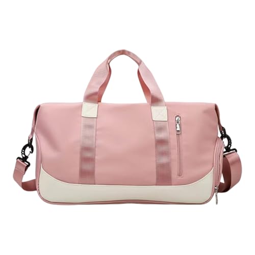 Sac de voyage polyvalent 35l rose femme durable avec organiseur chaussures et poche étanche