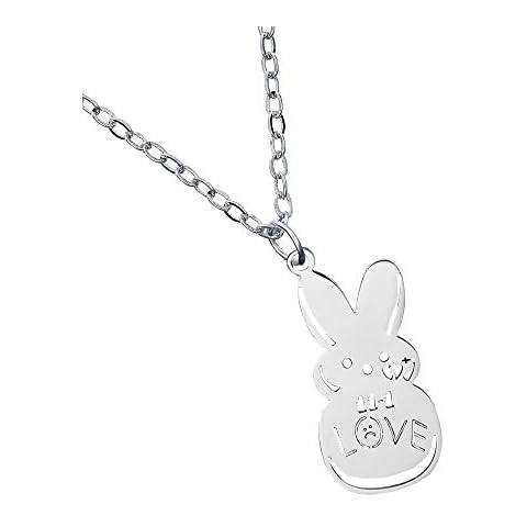 COMTRUDE Lil-Peep Necklace Stainless Steel Rapper Pendant for Young Singer Fans (silver) Cover
