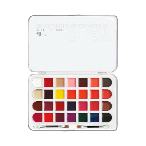 Celuicion Paleta de maquillaje de 28 colores, resistente al agua, con brillo de labios y colorete para mujeres y adolescentes