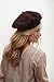EGANO Wool Beret - Classic French Beret Hats for Women - Stylish and Timeless Fashion Accessory for Every Wardrobe Brown