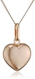 Mit luxuriöser Verpackung Elements Gold Halskette mit Herz-Anhänger 9 Karat (375) Rotgold 46 cm