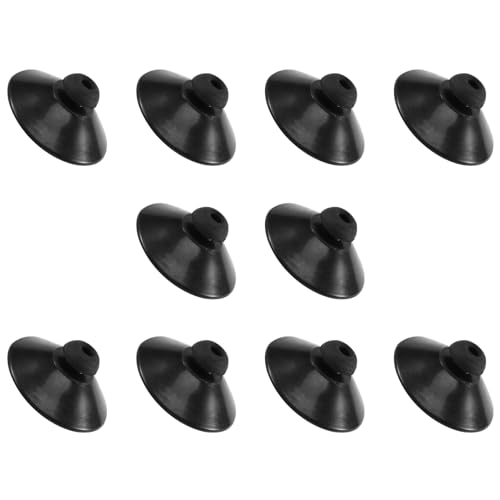 Dytabepl 10 X Schwarz Gummi 27Mm Saugnapf Clip Saugnapf für Aquarium Pumpe