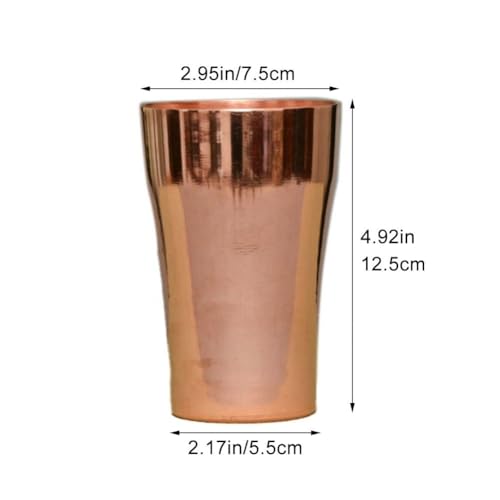 Taza de cobre hecha a mano de diseño retro para café y cerveza 4