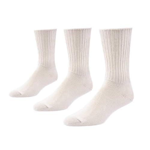 Maggie's Organic Natural Cotton Tri-pack Cushion Crew Socks