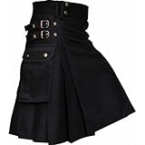 kiltie punti vendita Stile scozzese tradizionale: questo kilt deluxe in tartan gotico per esterni è progettato con un motivo scozzese retrò ed elegante. Cattura l'essenza dei tradizionali kilt scozzesi incorporando un tocco moderno.