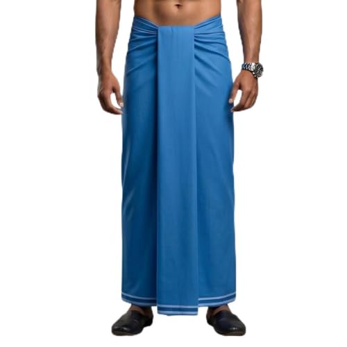 Image of Men's Cotton Lungi | Soft Breathable Wrap Around Lungi | Comfortable Daily & Home Wear for Men