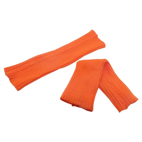 Image of FZBNSRKO Women Girls 80s Knit Leg Warmers Ribbed Long Leg Warmers for Party Sports Accessories