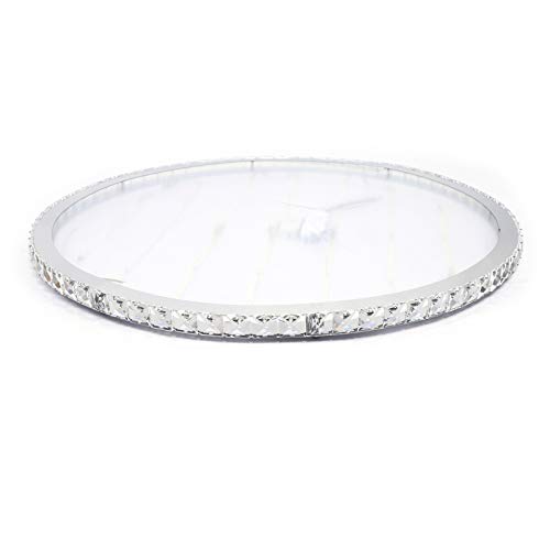 Led Crystal Ceiling Light Fixture, 19.5Inch Round Led Flush Mount Ceiling Light All-Stainless Steel Mirror White Crystal Chandelier Lighting Indoor Close To Ceiling Lights For Living Room Bedroom #TOP7