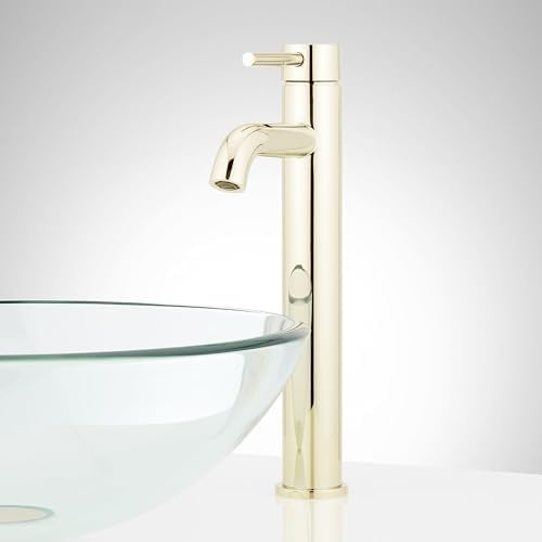 Signature Hardware 483880 Lexia 1.2 GPM Vessel Single Hole Bathroom Faucet with Pop-Up Drain Assembly