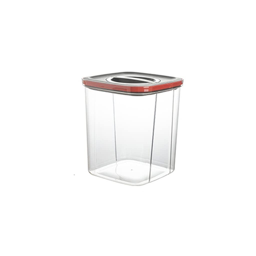 Contenedor de arroz de 10KG SSDD hermético y tanque de almacenamiento de harina rojo