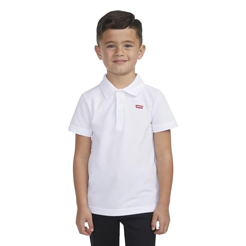 Levi's Lvb Back Neck Tape Polo, Polo Niños, Blanco (Blanquecino), 16 años