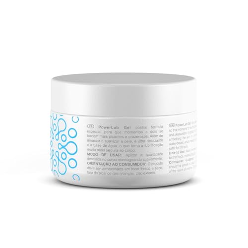 Lubrificante Base de Água Ultra Consistente PowerLub Gel 250g