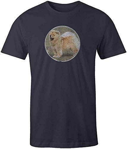 Arwick Store Chow Dog Puppy Short Sleeve T-Shirt Vintage Navy