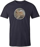 Arwick Store Chow Dog Puppy Short Sleeve T-Shirt Vintage Navy