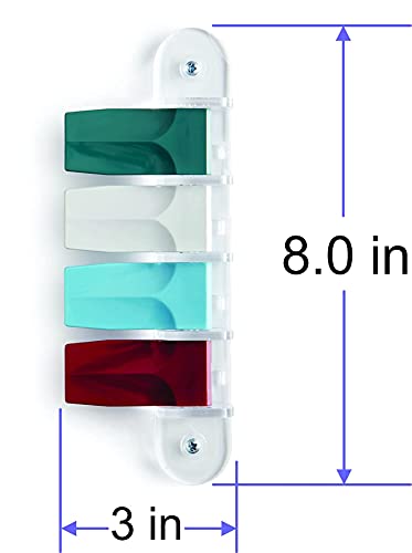 Kull Industries Exam Room Flags, Medical Door Flags for Doctor Offices, Hospitals, Clinics, Easy Identification, Durable, Reliable Room Status Sign, Designer Colors, 4 Flag System, 3-Inch - Thumbnail 4