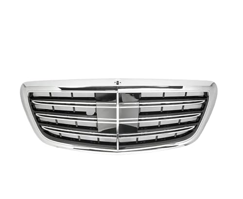 Calandre avant en nid d'abeille pour Mercedes Classe S W222 argentée chromée de remplacement