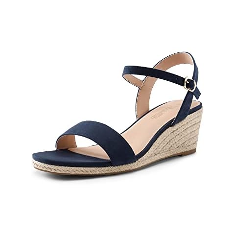 DREAM PAIRS Womens Espadrille Wedge Sandals Cover
