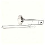 Trombone Alto étudiant, Instrument de musique en laiton mi plat, Trombone plaqué argent avec sac spécial