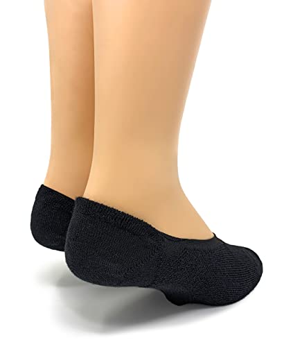 Warrior Alpaca Socks - Ghost Socks - Low Cut No Show Liner Baby Alpaca Wool Socks - Unisex (Black-Xlarge) #TOP3