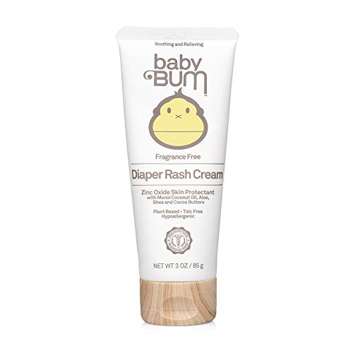 Baby Bum Diaper Rash Cream | Natural Zinc Oxide Ointment for Maximum Relief and Rash Prevention| Fragrance Free | Gluten Free and Vegan | 3 FL OZ