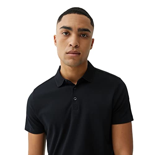Robert Barakett Men's Pima Cotton Short Sleeve Honeycomb Collar Polo Shirt2