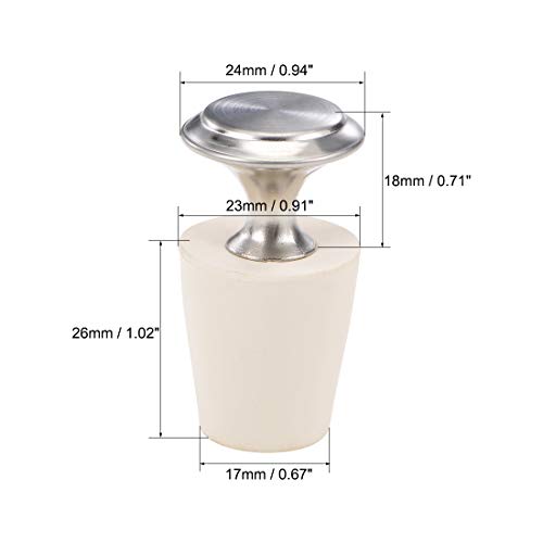 sourcing map Silikon-Stopfen, Schwimmbad-Winterstopfen für 13–19 mm Rohrloch