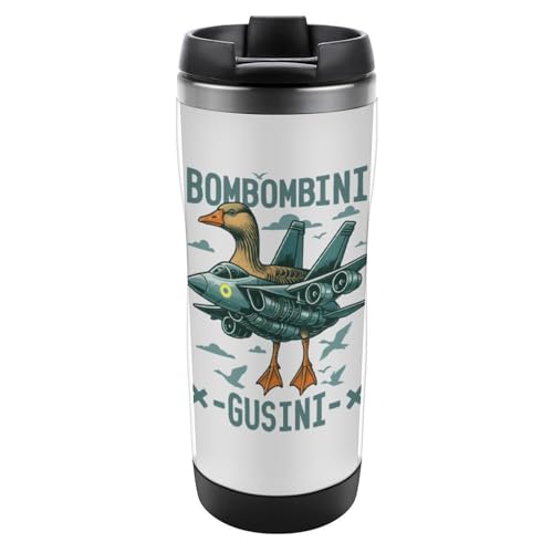 Bombombini Gusini イタリアンブレインロット 水筒 子供用 グッズ マグボトル 380ml 直飲み 魔法瓶 男の子 女の子 ステンレス 保温保冷 おしゃれ アニメ 学生用 アウトドア スポーツ 通園 通学 プレゼント