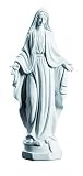 Material: resina Reproducción Estatua Virgen Milagrosa Sombrero Nuestra Señora de la Medalla Milagrososa (Blanco, 20 cm)