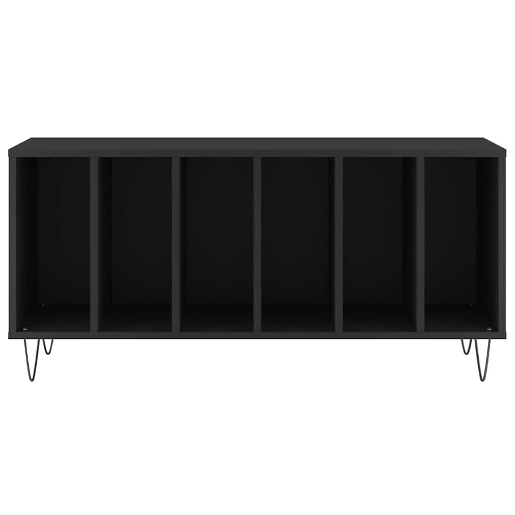 Armadio per dischi in vinile, 100 x 38 x 48 cm, in legno con gambe in ferro, spazioso scaffale per dischi LP e mobili fonici per giradischi e collezione musicale in soggiorno