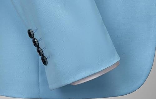 Mens 3 Piece Suit Slim Fit Blazer Tuxedo Suit Set for Wedding Prom Jacket Vest Pants for Men4