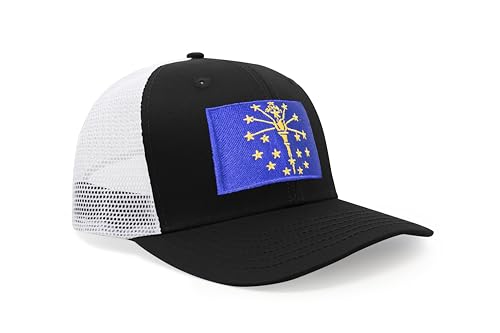 Image of International Tie State Hat for Men and Women, Adjustable Snapback Trucker Baseball Cap with Embroidered Patch