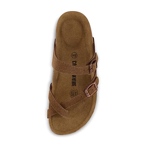 CUSHIONAIRE-Womens-Luna-Cork-Footbed-Sandal-With-Comfort