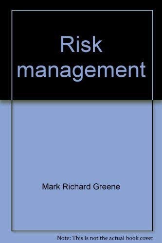 Risk management: Text and cases 0879097302 Book Cover