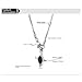 ZSKunity Unisex Gemini Titanium Steel Zircon Necklace, Hip-Hop Minimalist Fashion Jewelry (Black Diamond)