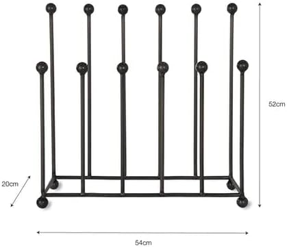 Garden Trading Welly Stand, Galvanised Steel, Black, Large