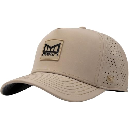 Image of melin Odysea Stacked Hydro, Snapback Hats, Water-Resistant Baseball Caps for Men & Women, Golf, Running, or Workout Hat