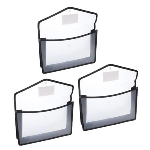 COOLHIYA 3Pcs Document File Folders Thick File Pockets Organizer for