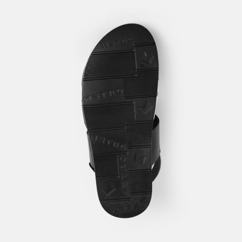 Image of Metro Men Faux Leather Comfort Sandal