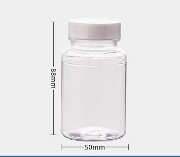 5 Pack 100ML Water Sampling Sterilized Bottle | Environmental Sampling Bottle PS Plastic Sample Dosage Form Bottle,Transparent
