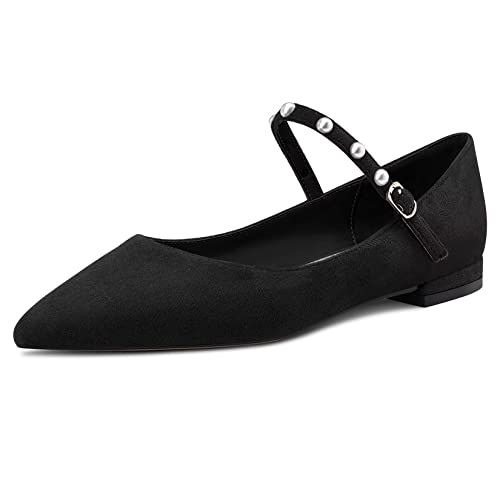 Chaussures Mary Jane confortables bout pointu pour marcher sans douleur