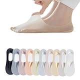 Lässige Damensocken, ultradünne, unsichtbare, flache kurze Socken, Damensocken, zehn Paar